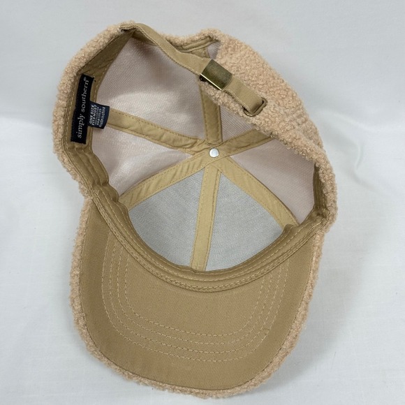 Simply Southern Baseball Cap Teddy Bear Fuzzy Sherpa Always Cold Hat - Picture 10 of 10